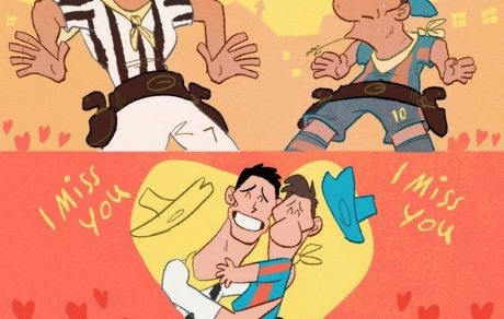 کارتون| دلتنگی مسی و رونالدو 