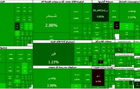 بورس سبز شد