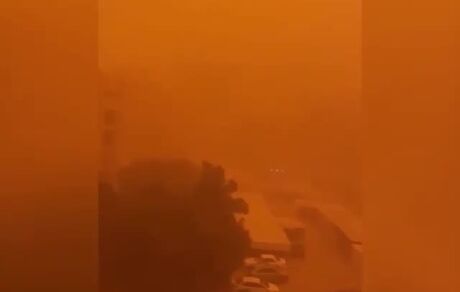 آلودگی هوا در خاورمیانه، آسمان کویت نارنجى شد