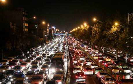 کیفیت نامطلوب هوا بدنبال افزایش ترافیک شبانگاهی امشب