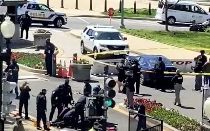 ساختمان کنگره آمریکا بدلیل تهدید امنیتی بسته شد