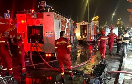 آتش سوزی بازار سنتی بندرعباس خاموش شد