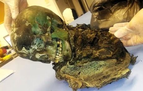 علت سبزرنگ شدن یک مومیایی عجیب بالاخره کشف شد