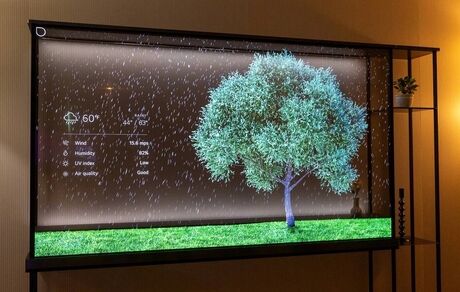 اولین تلویزیون OLED شفاف بی‌سیم در جهان معرفی شد