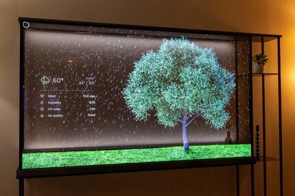 اولین تلویزیون OLED شفاف بی‌سیم در جهان معرفی شد