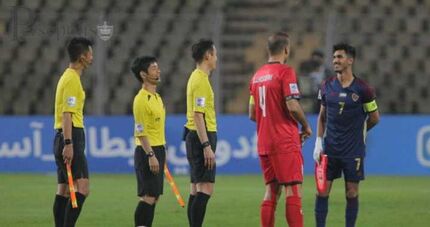 داور ژاپنی، داور بازی پرسپولیس و الریان قطر