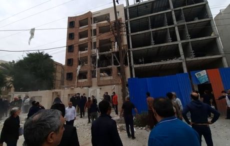 انفجار ساختمان مسکونی بر اثر گاز در اهواز / ویدئو