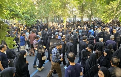 شروع مراسم وداع تهرانی ها با رییس جمهور شهید