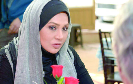 چهره جدید نسرین مقانلو پشت صحنه «خون شد»
