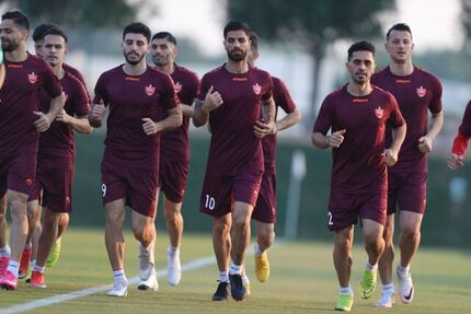 نخستین تمرین پرسپولیس در دوحه برگزار شد