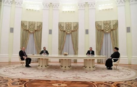 رئیس جمهور ایران در دیدار با پوتین: امیدواریم تلاش ها منجر به لغو تحریم‌ها شود