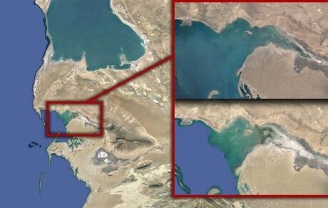 یک بندر در ترکمنستان خشک شد / دلیل: عقب‌نشینی دریای خزر
