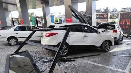 انفجار در یک جایگاه سوخت در محله حصار سرخ مشهد