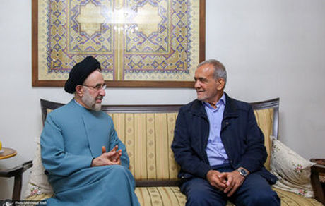 سیدمحمد خاتمی با انتشار پیام تصویری از پزشکیان حمایت کرد