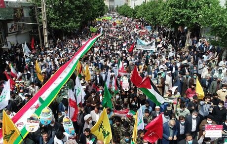 برگزاری راهپیمایی روز جهانی قدس در ۱۰۰ نقطه استان مرکزی