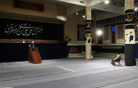 مراسم عزاداری سالروز شهادت امام رضا علیه‌السلام با حضور رهبر معظم انقلاب