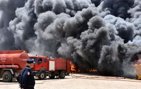 آتش سوزی مهیب هتلی در کربلا / یک ایرانی جان باخت