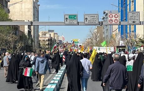 مسیرهای راهپیمایی روز جهانی قدس در استان کرمانشاه اعلام شد