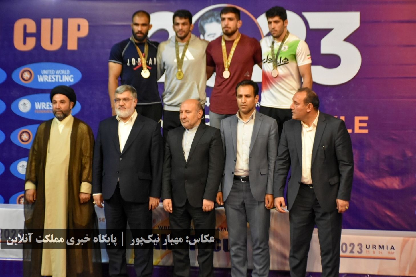 کشتی آزاد جام تختی در ارومیه از لنز دوربین