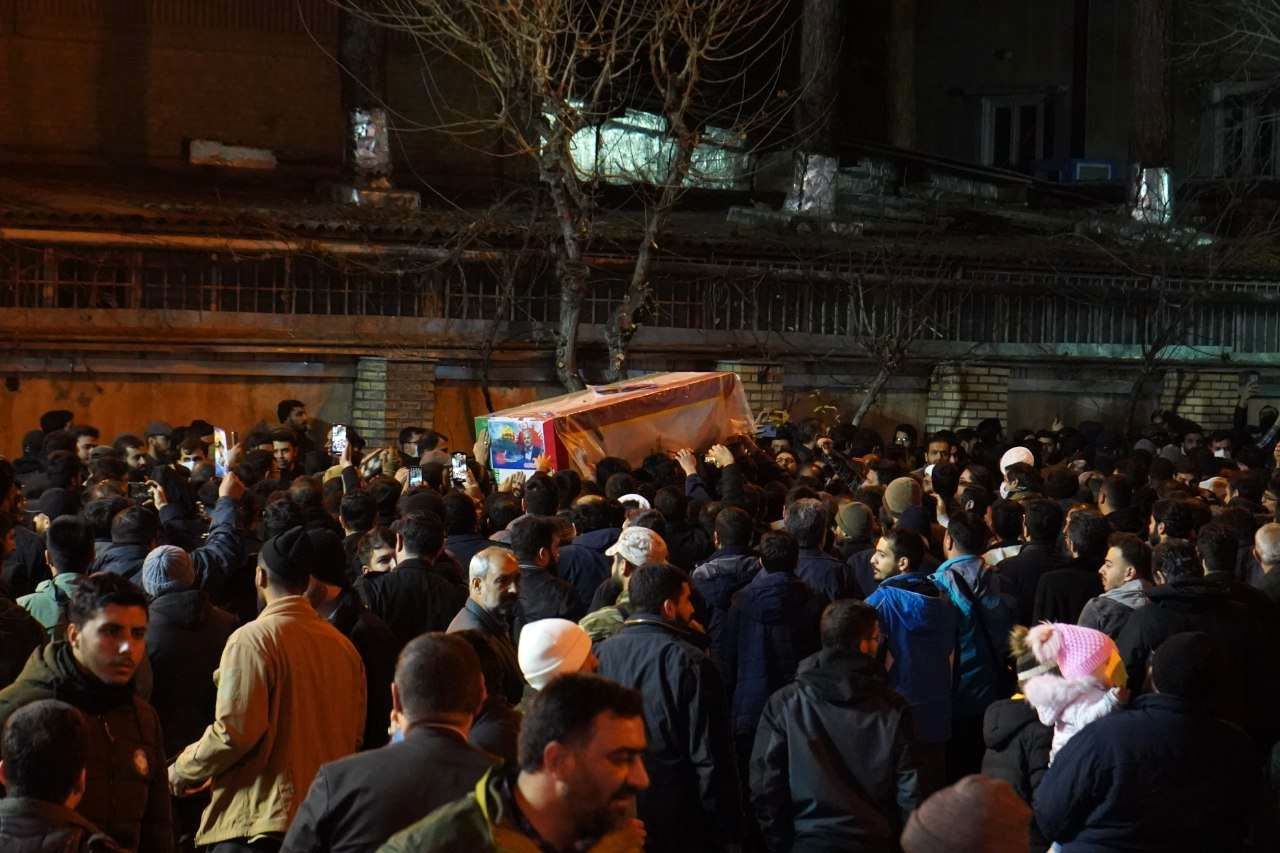 وداع با پیکرهای مطهر ۵ شهید حمله تروریستی اسرائیل