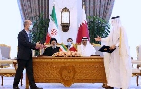 ۱۴ سند همکاری بین ایران و قطر امضا شد