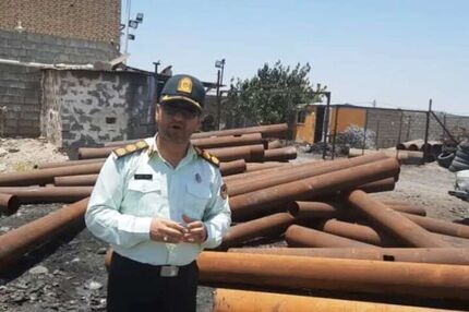 لوله‌های سرقت شده خطوط بین‌المللی انتقال نفت در دزفول کشف شد