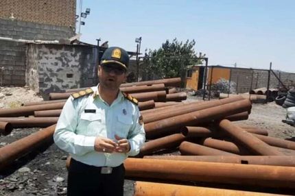 لوله‌های سرقت شده خطوط بین‌المللی انتقال نفت در دزفول کشف شد