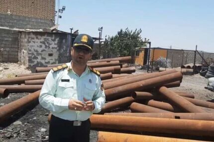 لوله‌های سرقت شده خطوط بین‌المللی انتقال نفت در دزفول کشف شد