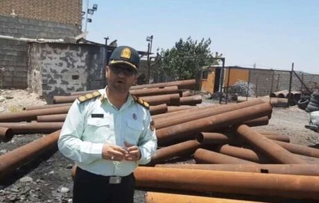 لوله‌های سرقت شده خطوط بین‌المللی انتقال نفت در دزفول کشف شد
