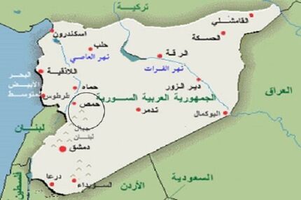 شنیده شدن انفجارهای شدید در حمص سوریه