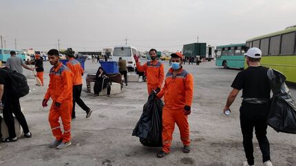 جمع‌آوری بیش از ۱۷۰ تن پسماند خشک در مرز مهران