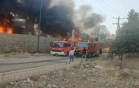 حریق گسترده در شرکت پترو پالایش گهر دورود 