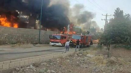 حریق گسترده در شرکت پترو پالایش گهر دورود 