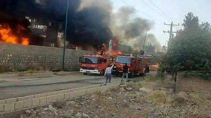 حریق گسترده در شرکت پترو پالایش گهر دورود 
