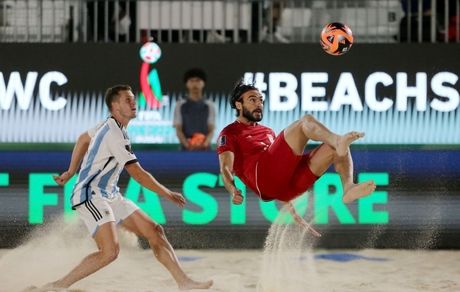 صعود تیم ملی فوتبال ساحلی به دور دوم جام جهانی با گل باران آرژانتین