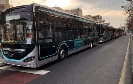 نخستین خط اتوبوس برقی در تهران راه‌اندازی شد