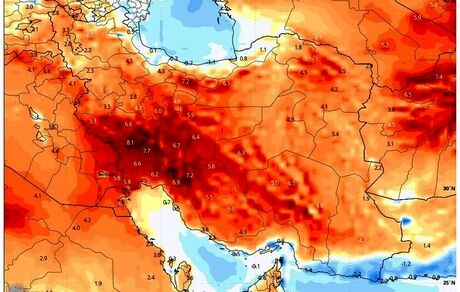 دمای بالای ۵۰ درجه سانتی‌گراد به ایران رسید