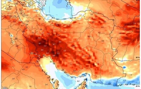دمای بالای ۵۰ درجه سانتی‌گراد به ایران رسید