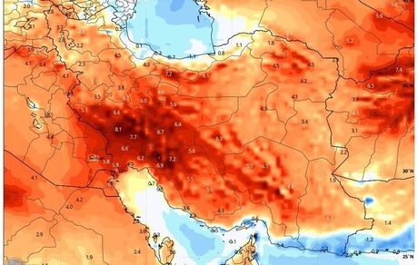 دمای بالای ۵۰ درجه سانتی‌گراد به ایران رسید
