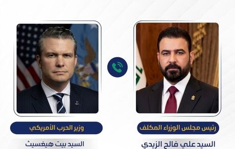 وزیر جنگ آمریکا با نخست وزیر عراق گفت و گو کرد