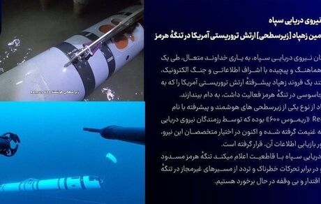 شکار دومین زهپاد ارتش آمریکا در تنگه هرمز
