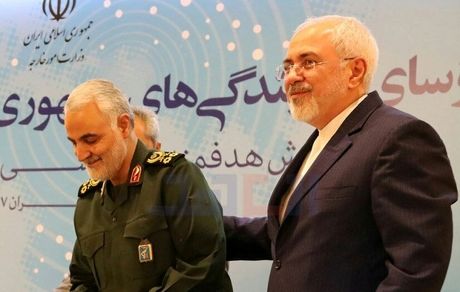 ظریف: شهید سلیمانی نمایانگر موضع جمهوری اسلامی در منطقه بود
