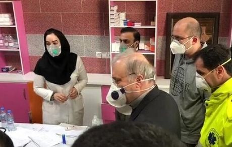 بازدید وزیر بهداشت از دانشجویان در قرنطینه کرونا/ عکس