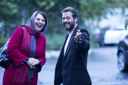 تصویری از لاله اسکندری و پژمان بازغی روی پوستر «تیغ و ترمه»