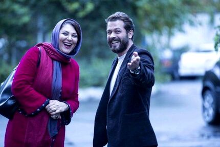 تصویری از لاله اسکندری و پژمان بازغی روی پوستر «تیغ و ترمه»