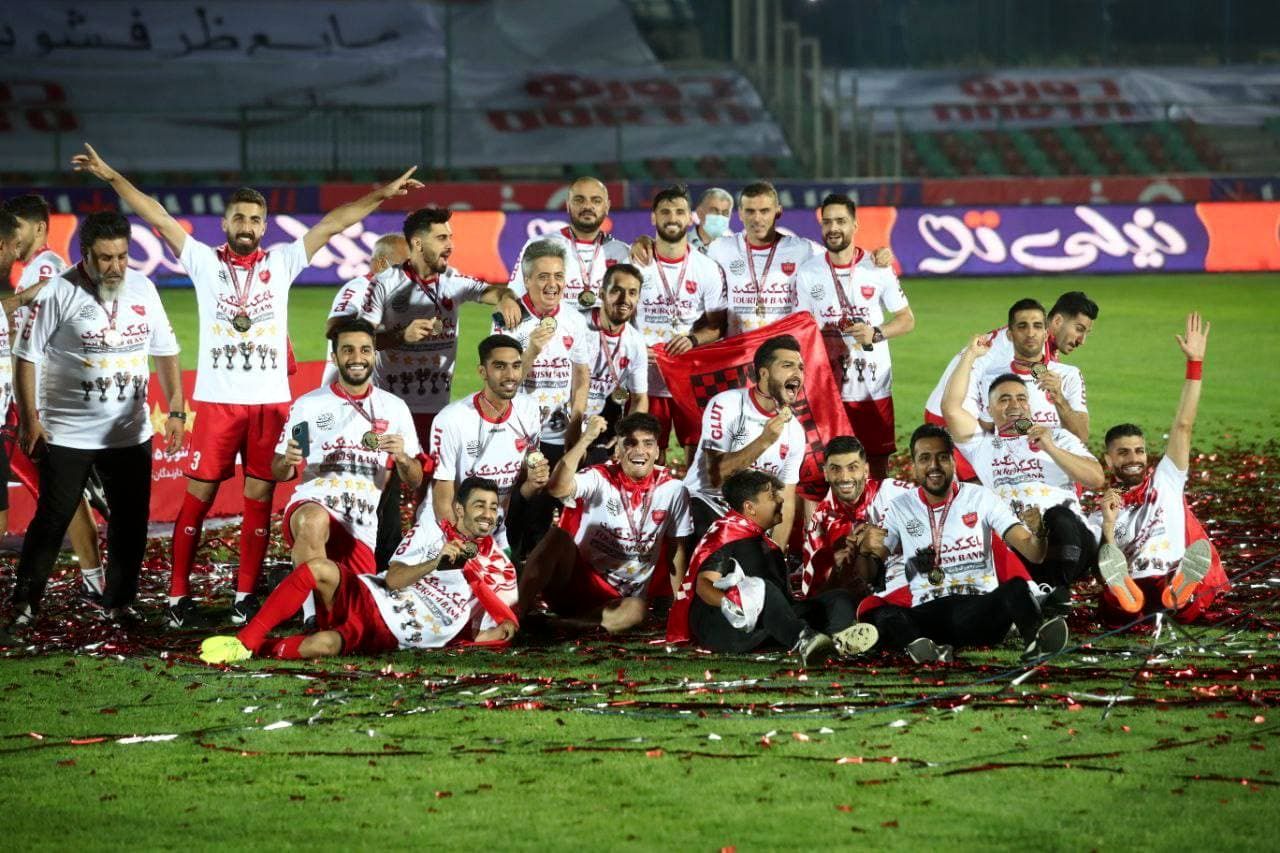 جشن پنجمین قهرمانی متوالی پرسپولیس در لیگ برتر