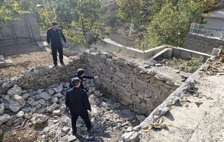 تخریب دو بنای غیرمجاز در روستاهای سنگان و کشار منطقه ۲۲ تهران