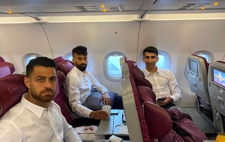 تیم ملی فوتبال به قطر رسید
