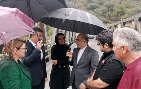 پل جدید در آلاوردی با حضور سفیر ایران در ارمنستان افتتاح شد