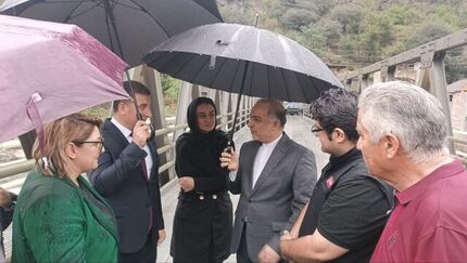 پل جدید در آلاوردی با حضور سفیر ایران در ارمنستان افتتاح شد